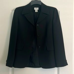 Women’s black dress blazer.
